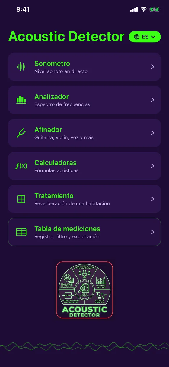 Menú principal