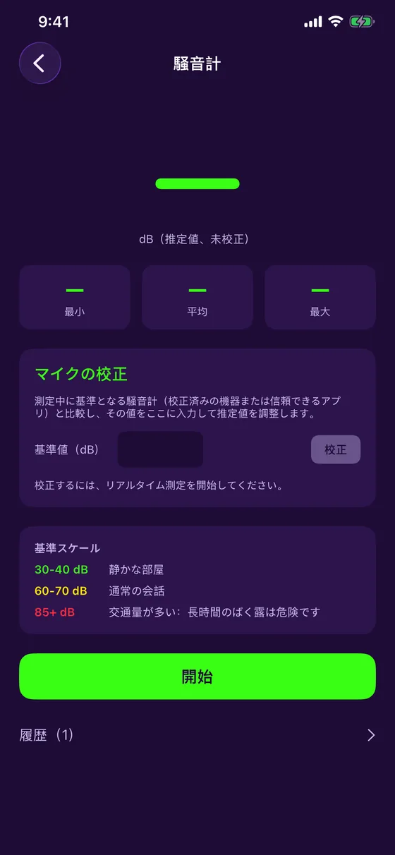 騒音計とマイクのキャリブレーション